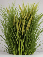 A photo of very beautiful pastel color green wheat grass Generative AI