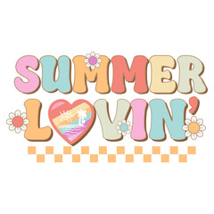 Retro Summer Quotes Design, Summer Quotes Groovy SVG Design, Quotes About Summer, Sunshine, Summer 2024