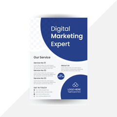 unique cand simple corporate flyer design template 