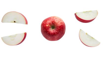 Red Apple, mouth watering feelings, transparent background