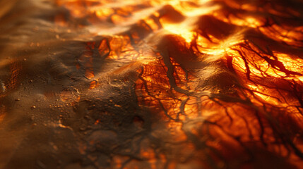 Fototapeta premium dynamic shadow cast by a moving flame on a texture