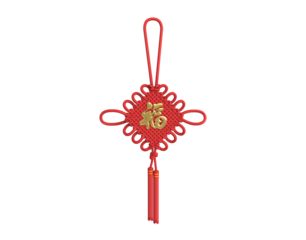 Traditional chinese new year decoration knots or Chinese knot with oriental ancient style.