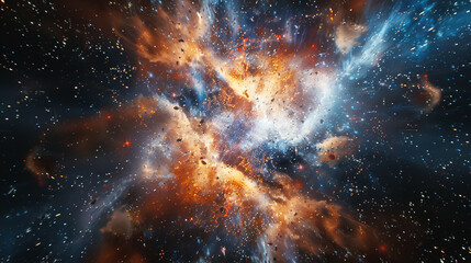 Obraz premium energetic bursts of light forming an abstract background