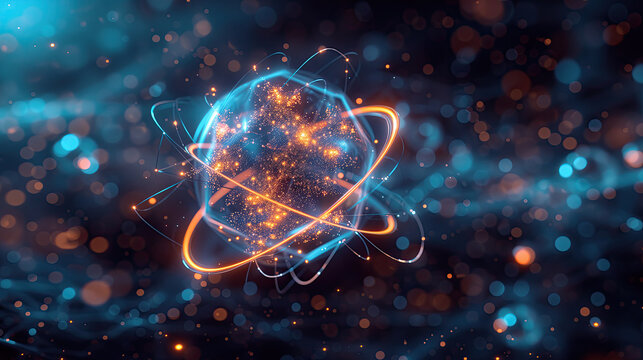 quantum physics abstract concept