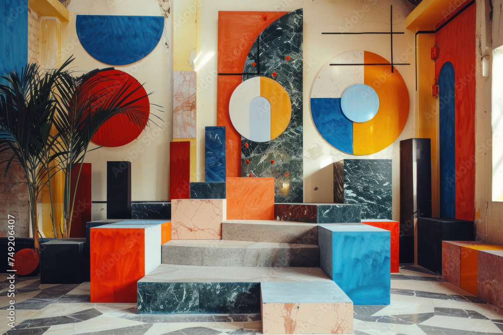 Poster Exploring the intersections of geometry and design in a visual installation