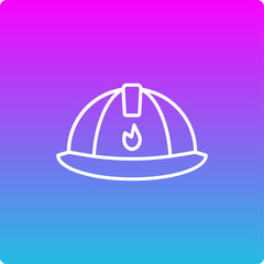Fototapeta premium Firefighter Helmet Icon