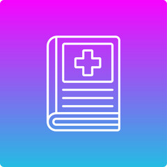 Fototapeta premium Medical Book Icon