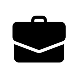 briefcase in solid style