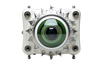 web camera isolated on PNG Background. Generative Ai.