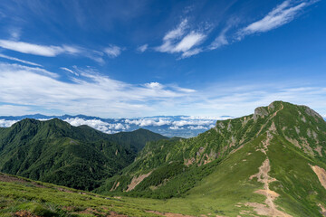 Naklejka premium 夏の赤岳・阿弥陀岳