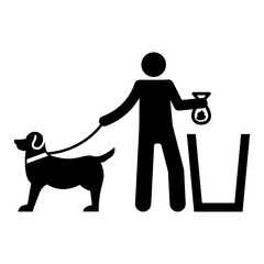 "Clean after your pet" icon