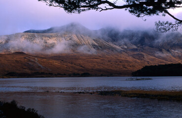 View of Beinn Eighe and Loch Clair from Coulin lodge - Kinlochewe - Wester Ross - Scotland - UK
