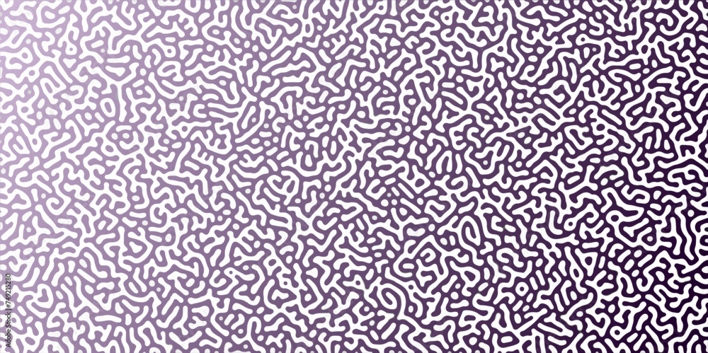 Fototapete Turing Abstract Pattern. White and purple color diffusion reaction seamless pattern. abstract Reaction-diffusion or Turing pattern suitable for any business. 