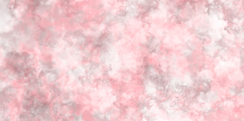 Grunge light pink and grey shades aquarelle background. Beautiful vibrant pink watercolor painted paper texture. background for lovely design and graphics design.Soft pink grunge background frame.