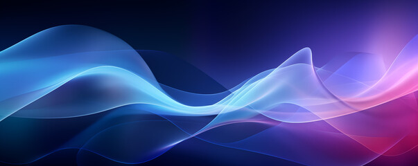 translucent waves abstract background banner