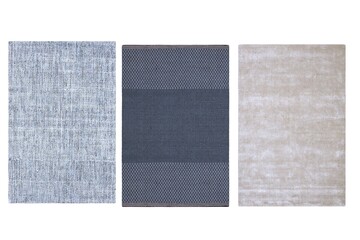 Fototapeta premium decorative rug for the interior isolated on white background, home decor, 3D illustration, cg render