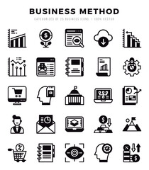 Business Method icon pack for your website. mobile. presentation. and logo design.