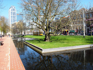 Westersingel - Walway and pond - Rotterdam - The Netherlands