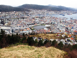 View of Bergen from Hausberg - Mount Floien - Bergen - Norway