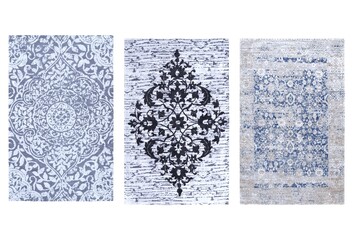 decorative rug for the interior isolated on white background, home decor, 3D illustration, cg render