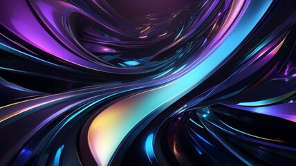 Abstract hi tech background with iridescent colors - obrazy, fototapety, plakaty