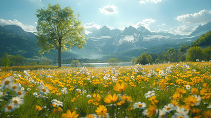 Switzerland in spring time