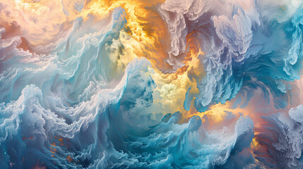Once Upon a Space series. Backdrop of fractal cloud.