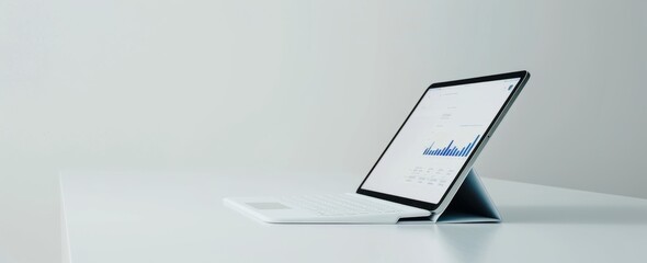 A tablet computer at work, carry around the work partner