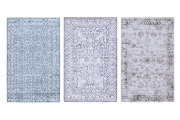 Fototapeta premium decorative rug for the interior isolated on transparent background, home decor, 3D illustration, cg render