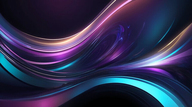 Abstract hi tech background with iridescent colors