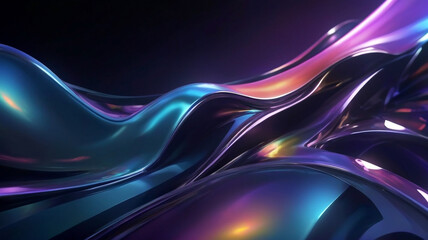 Abstract hi tech background with iridescent colors