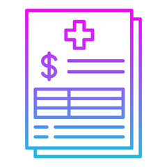 Fototapeta premium Costs Icon