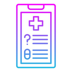 Fototapeta premium Health app Icon