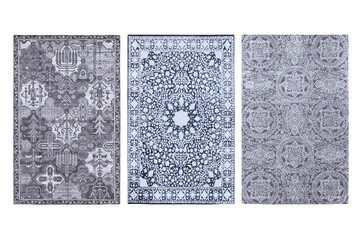 
decorative rug for the interior isolated on transparent background, home decor, 3D illustration, cg render