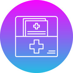 Fototapeta premium Medical file Icon