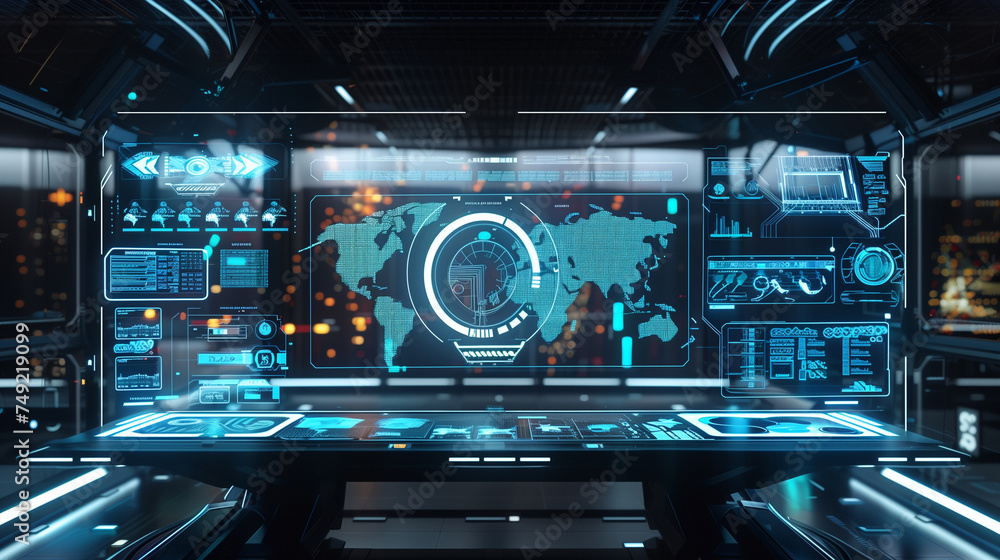 Poster futuristic cyber security server, modern digital data protection secure networking, cyber tech backg