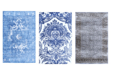 
decorative rug for the interior isolated on transparent background, home decor, 3D illustration, cg render