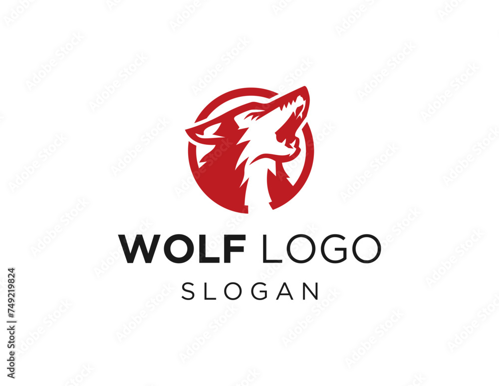 Aufkleber the logo design is about wolf and was created using the corel draw 2018 application with a white bac