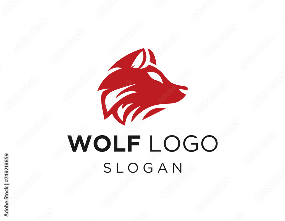 Aufkleber the logo design is about wolf and was created using the corel draw 2018 application with a white bac
