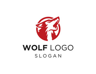 The logo design is about Wolf and was created using the Corel Draw 2018 application with a white background.