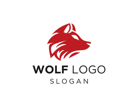 The logo design is about Wolf and was created using the Corel Draw 2018 application with a white background.