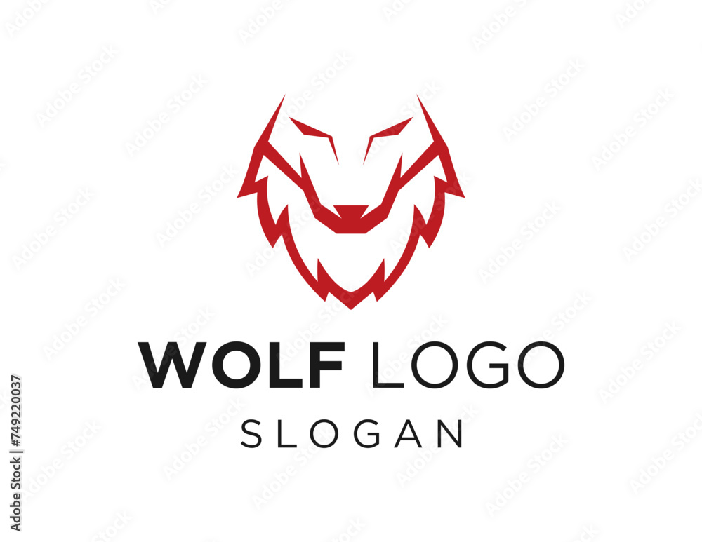 Aufkleber the logo design is about wolf and was created using the corel draw 2018 application with a white bac