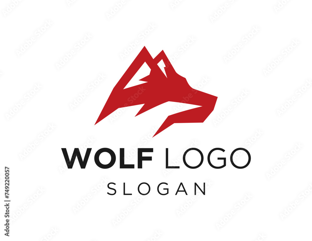 Poster the logo design is about wolf and was created using the corel draw 2018 application with a white bac