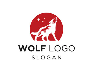 The logo design is about Wolf and was created using the Corel Draw 2018 application with a white background.