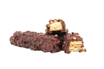 Chocolate wafers on file png