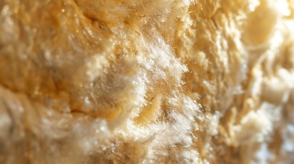 High-quality mineral wool batts, showcasing their fibrous texture and density, ideal for thermal and acoustic insulation in residential construction.