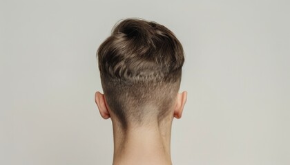 Fototapeta premium Shaved Back of a Mans Head