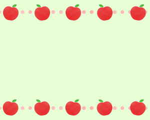 Cute Apples Background　④
