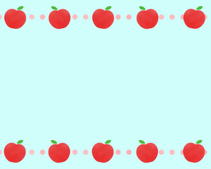Cute Apples Background　⑤