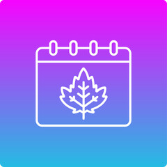 Autumn Calendar Icon